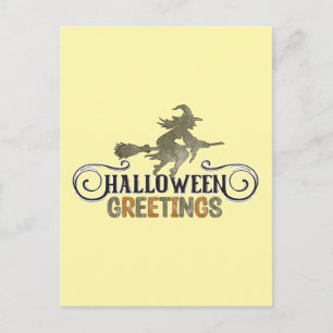 Cartão Postal Saudações de Halloween - Halloween