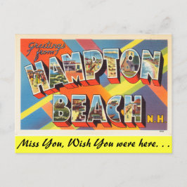 Cartão Postal Saudações de Hampton Beach