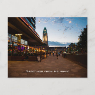 Cartão Postal Saudações de Helsínquia