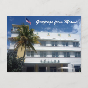 Cartão Postal saudações de hotel miami