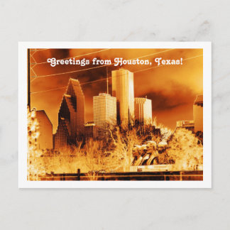 Cartão Postal Saudações de Houston, Texas!