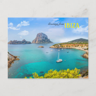Cartão Postal Saudações de Ibiza