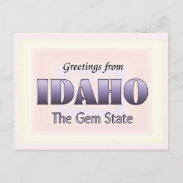 Cartão Postal Saudações de Idaho