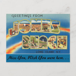 Cartão Postal Saudações de Jones Beach