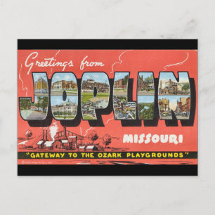 Cartão Postal Saudações de Joplin
