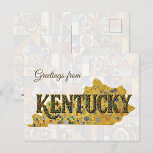 Cartão Postal Saudações de Kentucky