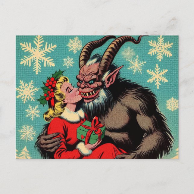 Cartão Postal Saudações de Krampus (Frente)