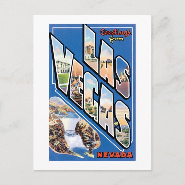 Cartão Postal Saudações de Las Vegas! (Frente)