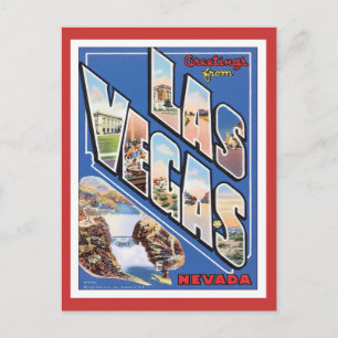 Cartão Postal Saudações De Las Vegas
