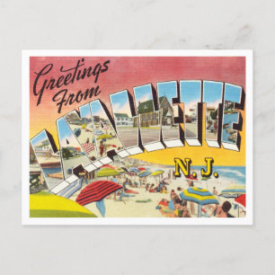 Cartão Postal Saudações de Lavallette, Viagem de Nova Jersey