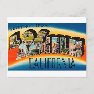 Cartão Postal Saudações De Los Angeles