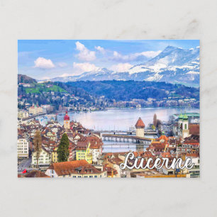 Cartão Postal Saudações De Luzerna, Suiça
