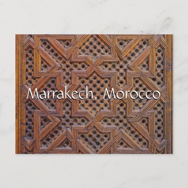 Cartão Postal Saudações de Marrakech Marrocos (Frente)