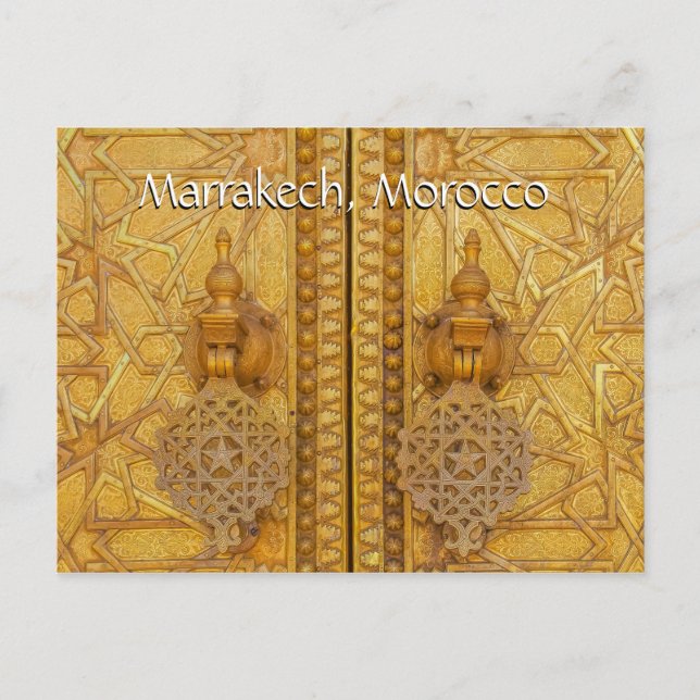 Cartão Postal Saudações de Marrakech Marrocos (Frente)
