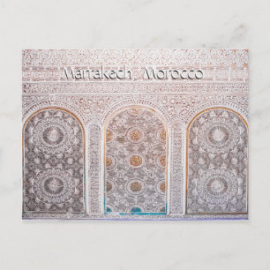 Cartão Postal Saudações de Marrakech Marrocos