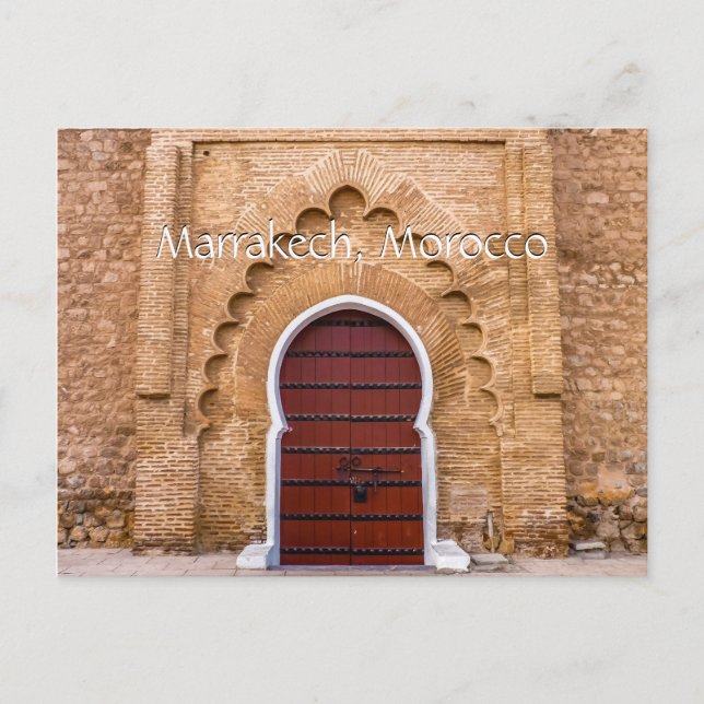 Cartão Postal Saudações de Marraquexe (Frente)