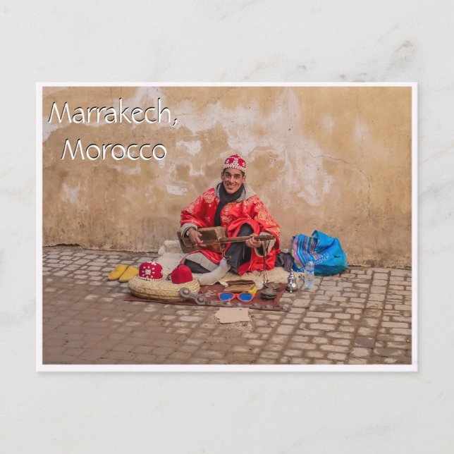 Cartão Postal Saudações de Marraquexe (Frente)