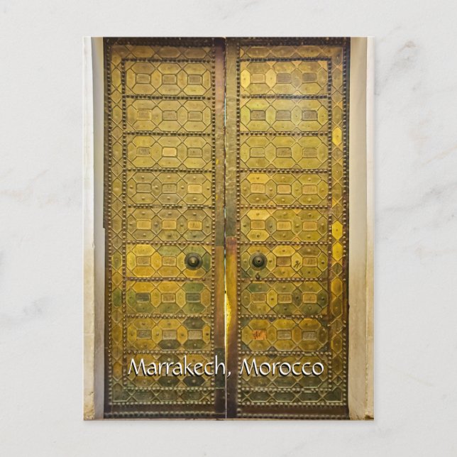 Cartão Postal Saudações de Marraquexe (Frente)