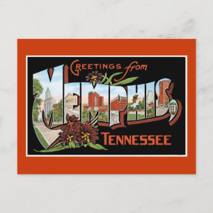 Cartão Postal Saudações de Memphis, Tennessee