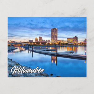 Cartão Postal Saudações De Milwaukee, Wisconsin, EUA