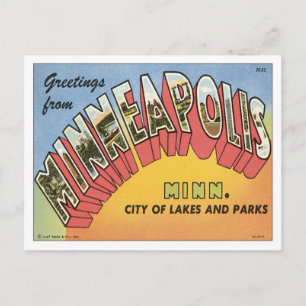 Cartão Postal Saudações de Minneapolis