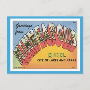 Cartão Postal Saudações De Minneapolis