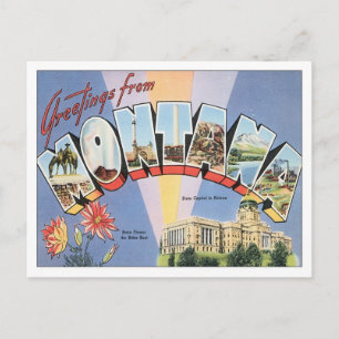 Cartão Postal Saudações De Montana