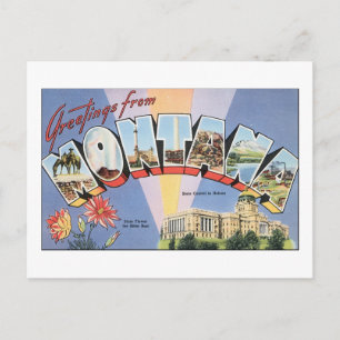 Cartão Postal Saudações de Montana