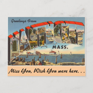 Cartão Postal Saudações de Nantucket