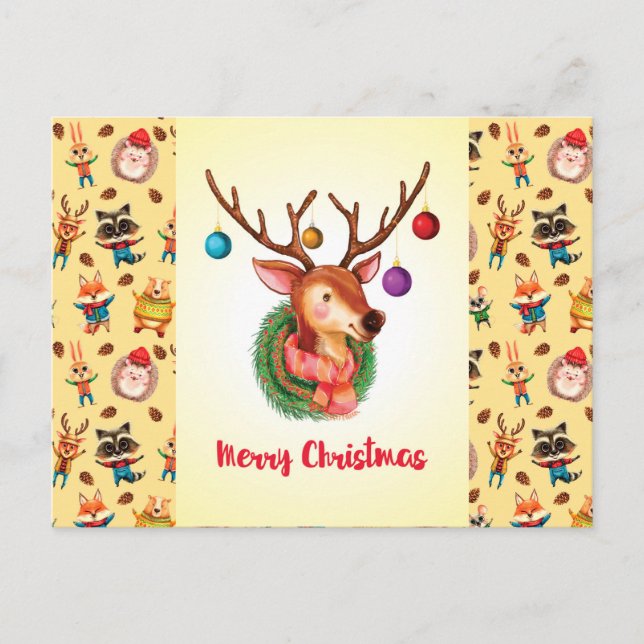 Cartão Postal Saudações de Natal (Frente)