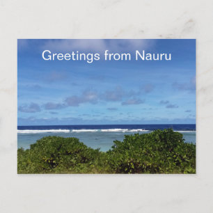 Cartão Postal saudações de nauru