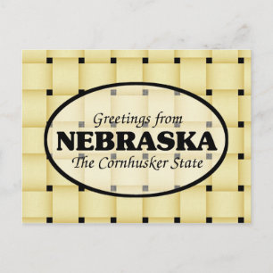 Cartão Postal Saudações de Nebraska