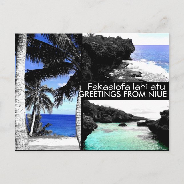 Cartão Postal Saudações de Niue - Cartão-postal (Frente)