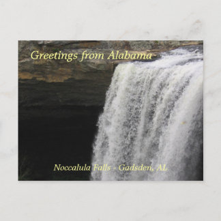 Cartão Postal Saudações de Noccalula Falls