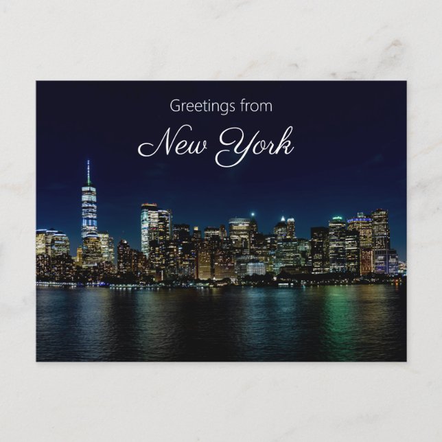 Cartão Postal Saudações de Nova York (Frente)