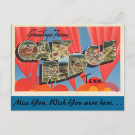 Cartão Postal Saudações de Oak Ridge