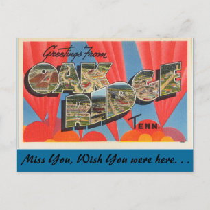 Cartão Postal Saudações de Oak Ridge