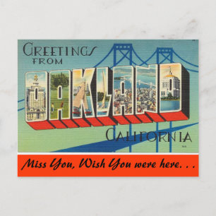 Cartão Postal Saudações de Oakland