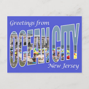 Cartão Postal Saudações de Ocean City