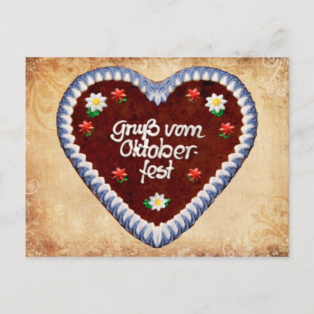 Cartão Postal Saudações de Oktoberfest (Frente)