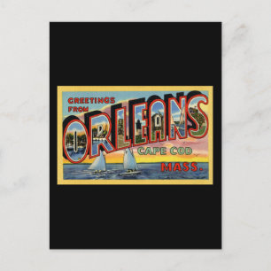 Cartão Postal Saudações de Orleans Massachusetts