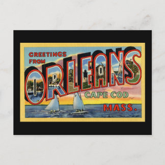 Cartão Postal Saudações de Orleans Massachusetts
