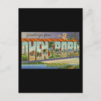 Cartão Postal Saudações de Owensboro Kentucky