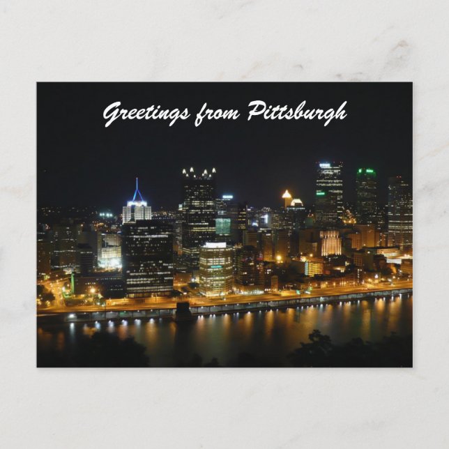 Cartão Postal Saudações de Pittsburgh (Frente)