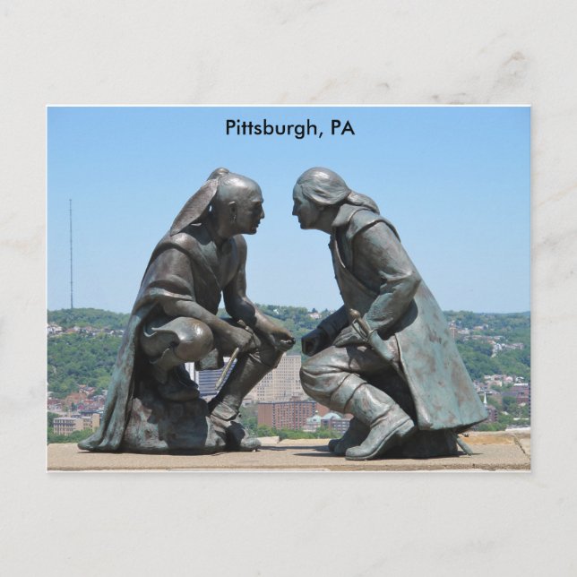 Cartão Postal Saudações de Pittsburgh, PA (Frente)
