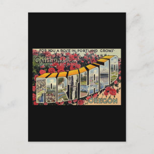 Cartão Postal Saudações de Portland Oregon