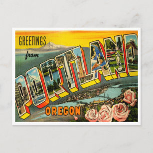 Cartão Postal Saudações de Portland, Oregon