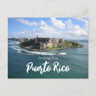 Cartão Postal Saudações de Porto Rico