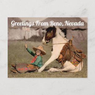 Cartão Postal Saudações de Reno, Nevada