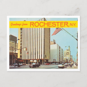 Cartão Postal Saudações de Rochester, Nova Iorque, Viagens vin